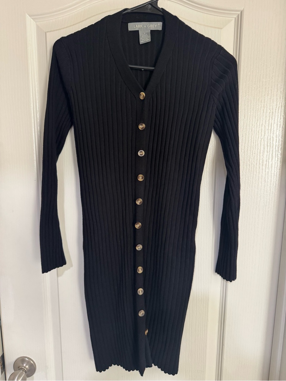 Lark + Grey- Longsleeve Button Dress- S